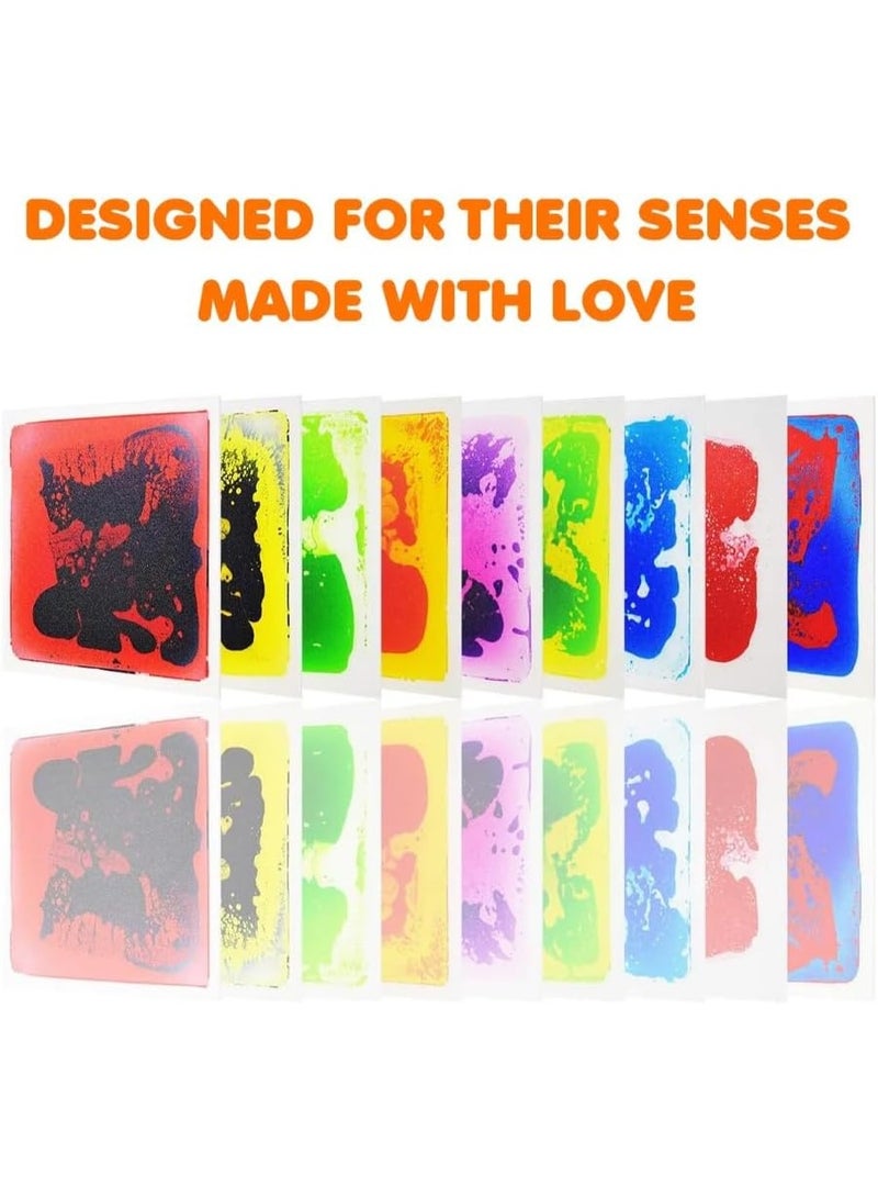 abley's Therapeutic Sensory Liquid Tiles for Autism Support, Interactive Color-Changing Floor Mat, Visual Stimulation, Multi-Color (Set of 1) - Image 4